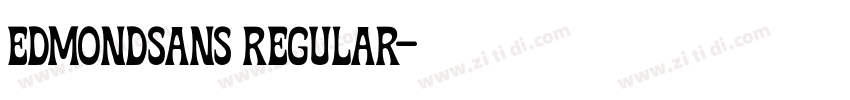 Edmondsans Regular字体转换